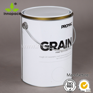 กระป๋องสีเปล่าขนาด 5 ลิตร สำหรับสีเคลือบเงา พร้อมหูหิ้วโลหะและฝาปิด - Product Image 4