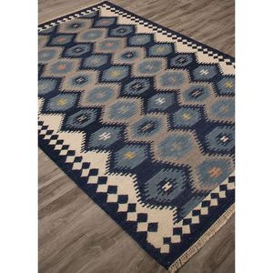 Tapis Durrie en Laine Design Kilim Personnalisable Ensemble de Tapis en Peluche de Grande Hauteur - Product Image 1