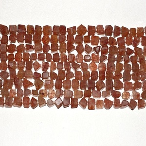 Pepitas facetadas de cuarzo fresa Natural de grado AAA de 1 hebra de 14 \ "de largo, hermosas cuentas Stonr para fabricación de joyas hechas a mano - Product Image 6