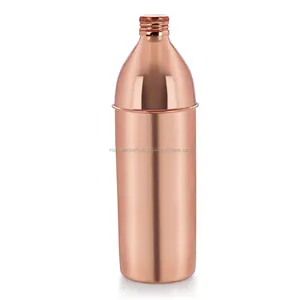 <b>100</b>% Pure Copper Thermos Water <b>Bottle</b> with Lid Unisex Direct Drinking Polished for <b>Travel</b> Custom Logo Applicable Boiling Water - Product Image 1