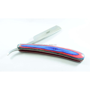 ฉลากส่วนตัวใบมีดเดี่ยวสีดำตรงโกนมีดโกนสำหรับร้านตัดผม - Product Image 1