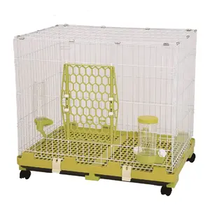 610-L Draht Welpen & Hunde käfig mit abschließbaren Rädern