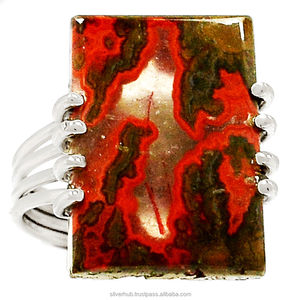 แหวนอาเกตภูเขาธรรมชาติของขวัญสำหรับเด็กผู้หญิง925เงินสเตอริงขายส่งเครื่องประดับพลอยชั้นดีแหวนเงินตามต้องการ - Product Image 1