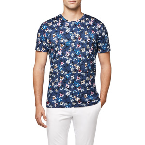 2019 serigrafiada camiseta personalizada para hombre 100% algodón pesado 220 Gsm Casual patrón de leopardo tejido de punto diseño de impresión promocional - Product Image 1