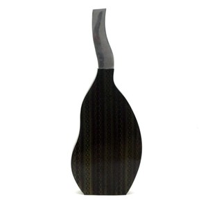 Florero de Color negro Centro de mesa de metal de aluminio Maceta elegante Hogar moderno Interior Exterior Perfecto cualquier jarrón de mesa - Product Image 1