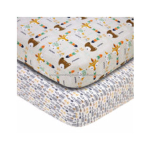 Private Label 100% Organic Cotton Baby <b>Crib</b> <b>Sheets</b> Set - Product Image 1