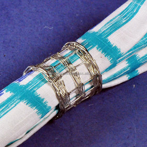 Handmade Metal Wire Wholesale <b>Napkin</b> Rings Holder for Weddings <b>Silver</b> - Product Image 2