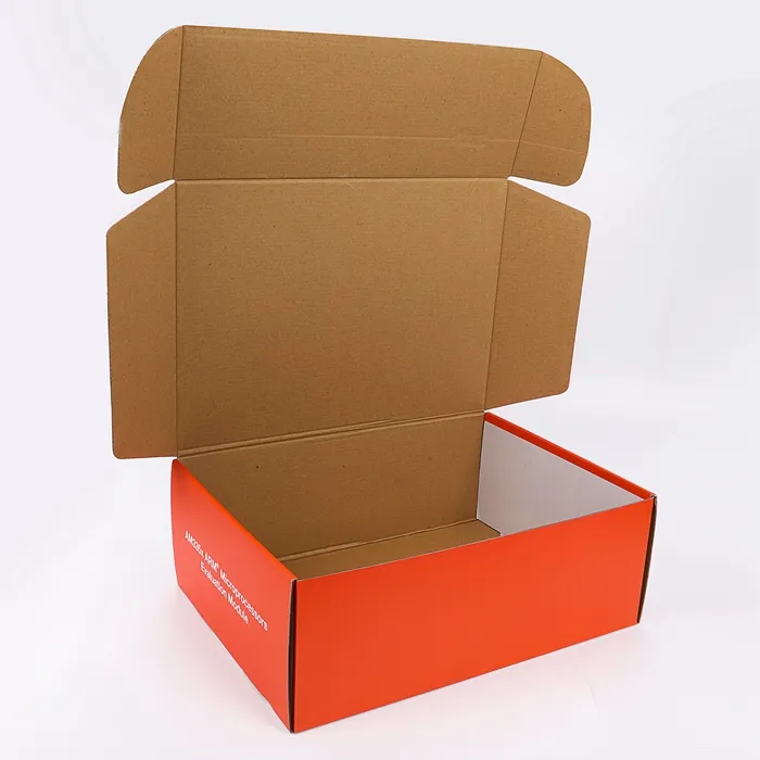 Custom offset printed colored carrying cases paperboard corrugated fresh fruit flat mailer box for shipping carton