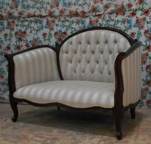 Meubles classiques indonésie-canapé classique en acajou 2 places - Product Image 3