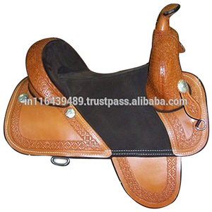 SELL SHOW Western Treeless LEATHER HORSE Sillines show sillín EN DÓLAR 50 TALLA 14 15 16 17 18 - Product Image 1