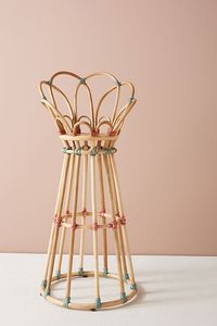 Fabuloso Soporte para Macetas de Mimbre Escandinavo en Forma de Flor, Soporte para Plantas de Exterior para el Hogar y la Oficina - Product Image 2