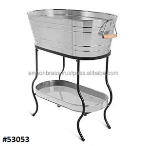 Enfriador de vino decorativo hecho a mano para el hogar, Hotel, Cubo de vino usado, Cubo de vino a prueba de fugas con soporte para fiesta - Product Image 4