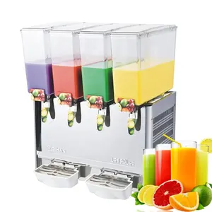 4 Tank Stainless Steel Drink Beverage Cold Juicer Drink Juice Dispenser