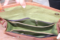 Tas selempang sadel wanita, kantung kulit kambing Vintage buatan tangan 9x11 inci 100% kualitas Premium