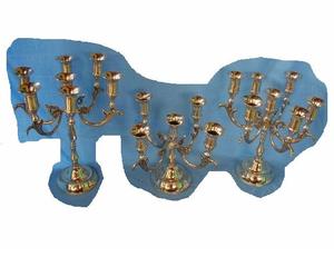 Candelabros de latón pulido de alta calidad pueden estar en plata y niquelado decoración del hogar candelabros de latón decoración del hogar - Product Image 3