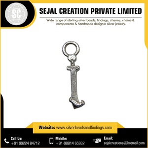 Pendentif alphabet en argent sterling 925 C multicolore Pendentifs alphabet en argent sterling 925 - Product Image 4