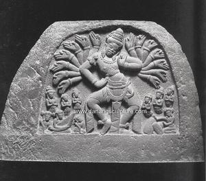 Estatua en relieve de piedra de mármol de los dioses hindúes de Shiva Champa, diseño oriental tallado a mano para uso en templo de jardín interior y exterior - Product Image 4