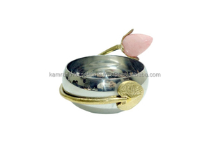 Handmade Stainless Steel Serving <b>Trays</b> Kitchen WARE Decorative <b>Food</b> Storage Bowls with Fancy Design for Candy Sweets Dates - Product Image 2