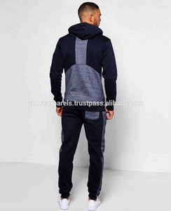 Chándal deportivo de algodón a granel para hombre, chaqueta y pantalones de chándal ajustados, con estilo, barato, recién llegado - Product Image 2