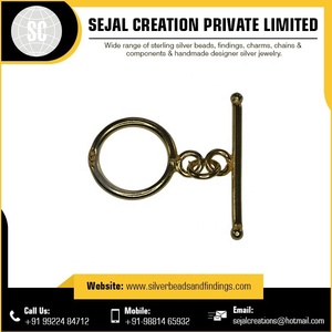 Fermoir plaqué or en argent sterling Fishook Vente en gros - Product Image 6