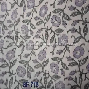 Indien Fait À La Main tissu de coton imprimé à la main fab109 imprimer fabr 3 Verges Tissu - Product Image 1