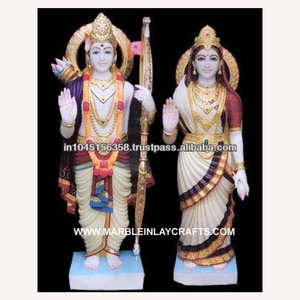 ที่มีสีสันสวยงาม Ram Darbar รูปปั้นหินอ่อน - Product Image 1