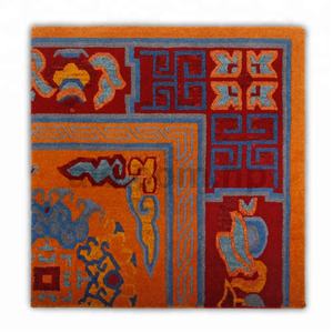 Tapis tibétain fait main - Tapis de haute qualité - Tapis en laine du Népal pour usage intérieur - Décoration de siège de voiture - Product Image 1