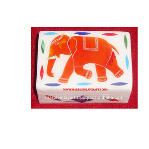 Indian Design Stone Inlay Box - Product Image 1