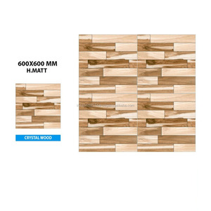 Carrelages décoratifs d'hôtel en céramique de texture en bois 600x600mm - Product Image 5