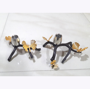 Portavelas de Aluminio con Forma de Rama, Decoración de Mesa, Portavelas para Velas de Té, para Hogar, Bar, Mesa de Comedor - Product Image 5