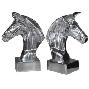 คอลเลกชันตกแต่งหัวม้า,ที่กั้นหนังสือชุบนิกเกิลม้าตกแต่งโลโก้ที่กำหนดเองพิมพ์แฟนซีที่คั่นหนังสือที่ทันสมัย - Product Image 1