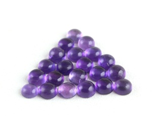 Natural de piedras preciosas de amatista forma redonda piedra haciendo cabujones, venta al por mayor de joyería India Manufracture - Product Image 1