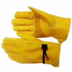 Gants de gréeur unisexes en cuir véritable PU avec impression de logo personnalisé Gants de sécurité imperméables et ignifuges pour adultes et enfants - Product Image 6