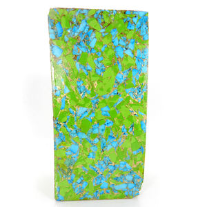 <b>Top</b> Sale AA Quality Natural Mohave Blue Green <b>Turquoise</b> Gemstone Loose Rectangle Slab Rough Stone 1343.80 Gms - Product Image 1
