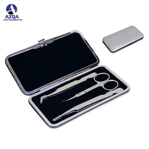 ชุดแหนบต่อขนตาสแตนเลส 3 ชิ้น พร้อมเคลือบผงและกล่องสีชมพูสำหรับใช้ต่อขนตาแบบมืออาชีพ - Product Image 3