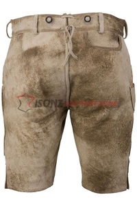 Lederhose bavaroises traditionnelles d'Oktoberfest, brodées, grande taille, légères, coupe-vent, infroissables et respirantes - Product Image 2