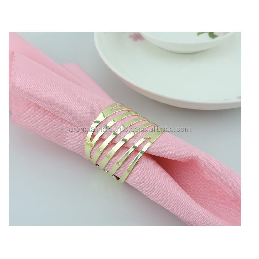 Joli rond de serviette étoile au design élégant qui ajoute de l'éclat à votre table, parfait pour les mariages, les fêtes et la décoration intérieure - Product Image 2