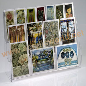 <b>Wall</b> <b>Mount</b> Clear Acrylic <b>Bathroom</b> Storage <b>Shelf</b> Book Stand Display Acrylic Brochure Rack - Product Image 4