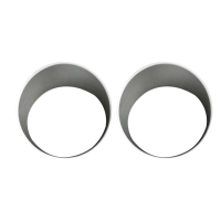 Argent Gril Insert et Phare Couverture Légère Coupe Ajustée Pour 2018 Jeep Wrangler JL Sport/Sport
