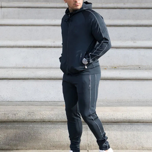 กางเกงวอร์มผู้ชาย Athletic International ผ้าฝ้าย 70% โพลีเอสเตอร์ 30% ทรงปกติ สำหรับออกกำลังกาย แบบจั๊มพ์เอว ขาจั๊มพ์ ทรงเข้ารูป - Product Image 3