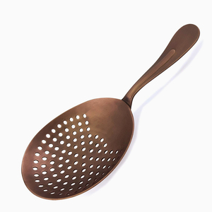 Copper Antique Julep Bar Strainer - Product Image 1
