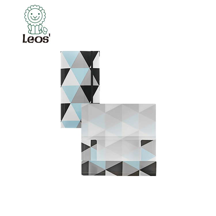 Leos Office Stationery Geometric Check size Flap Folder