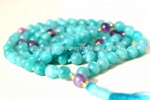 ลูกปัดสวดมนต์อเมทิสต์อเมทิสต์จากอเมทิสต์ทรงกลมธรรมชาติขนาด6มม. สร้อยคอลูกปัดมาลาลูกปัดคริสตัลของขวัญสำหรับการรักษาทางศาสนา - Product Image 2