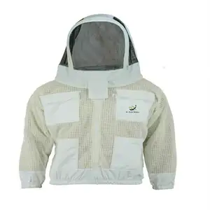 Bee Keeping Suit OEM White Honey Bee Keeping Equipment Clothes Full Body Bee Keeper Protective Suit Beekeeper