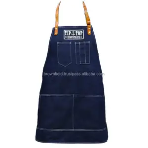 Nettoyeur de BBQ industriel robuste en coton, personnalisé, toile de travail, grille à dos croisé, pour jardin