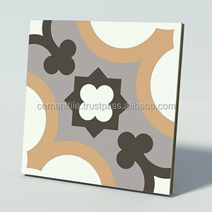 CTS 106.1 Carrelage en ciment encaustique 150x150mm Moderne Antidérapant ACCENTS pour l'intérieur de la villa Fabriqué au Vietnam Haute qualité Exportation vers les États-Unis - Product Image 1