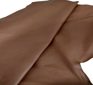 Cuir véritable de haute qualité, écologique, en peau de mouton brune, grain fin, épaisseur 0,50-0,60 mm, pour usage vestimentaire - Product Image 2