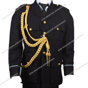 Vestido Ceremonial con Aiguilletes Sintéticos Dorados - Product Image 1