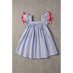 kids clothing baby girls casual frock design fancy smoking dresses for 3 years old girl kids wear