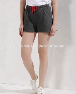 กางเกงขาสั้นผ้าฟลีซและเทอร์รี่ผ้าฝ้ายสำหรับผู้หญิงแฟชั่นทันสมัยออกแบบได้ตามต้องการ - Product Image 3